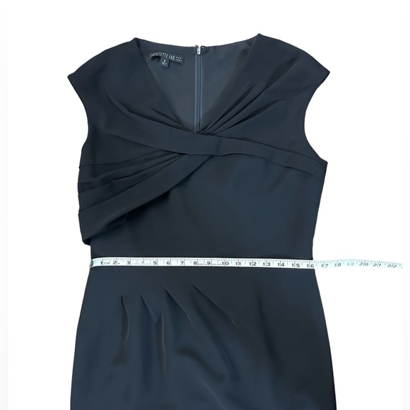 LAFAYETTE 148 NY Black Silk Tech Neely Sheath Dress - Picture 7 of 9